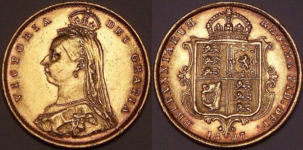 1887 half shield back Sovereign from www.lainson.eu