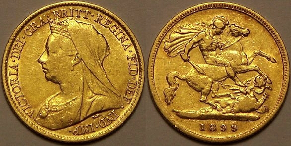 1899 half shield back Sovereign from www.lainson.eu