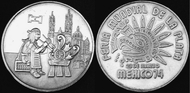 Mexican silver medals from lainson.eu