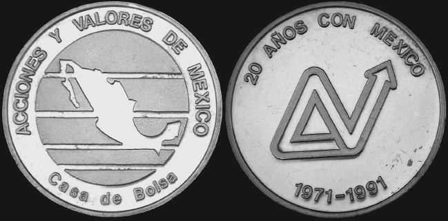 Mexican silver medals from lainson.eu