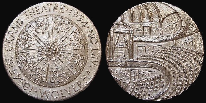 Wolverhampton Grand Theatre silver medal.
